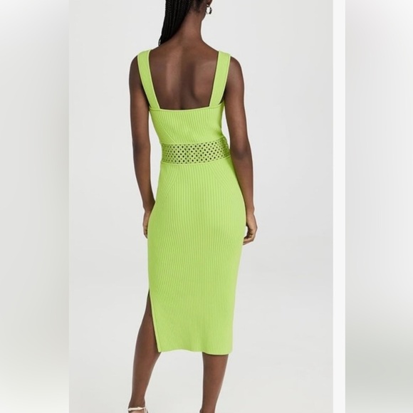 Jonathan Simkhai Loren Compact Crochet Rings Midi Dress - Picture 6 of 11